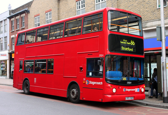 Route 86, Stagecoach London 17854, LX03BZH, Ilford