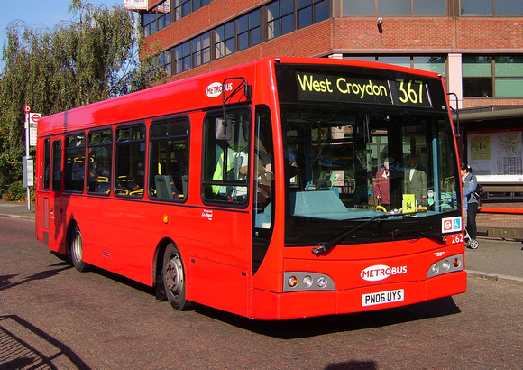Route 367, Metrobus 262, PN06UYS, Bromley