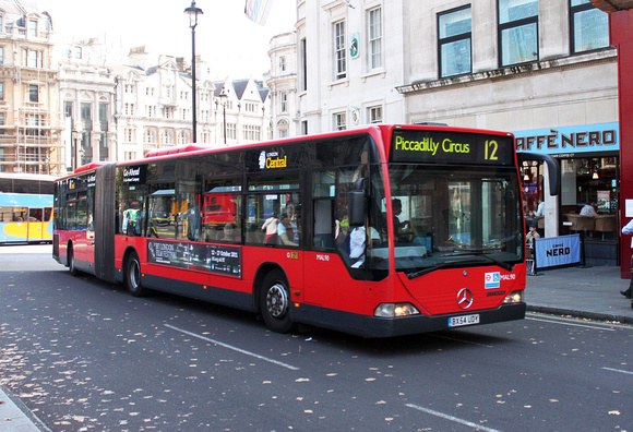 Route 12, London Central, MAL90, BX54UDY, Trafalgar Square