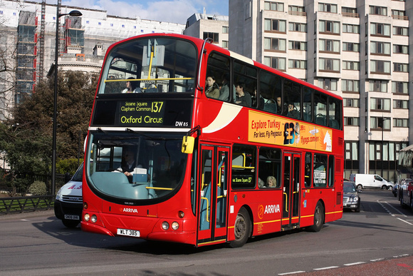 Route 137, Arriva London, DW85, WLT385, Marble Arch