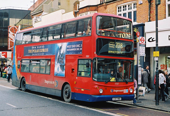 Route 208, Stagecoach London 17357, X357NNO, Bromley