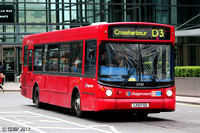 Route D3, Stagecoach London 34313, LX51FGO, Canary Wharf