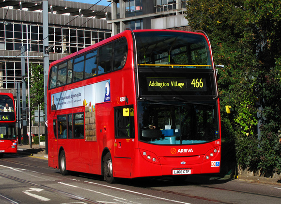 Route 466, Arriva London, T48, LJ08CTF, Croydon