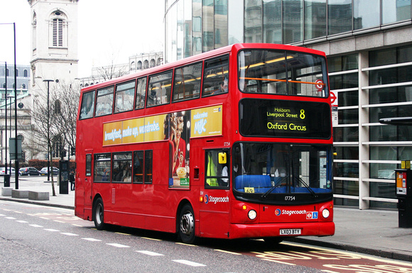 Route 8, Stagecoach London 17754, LX03BTY, Holborn