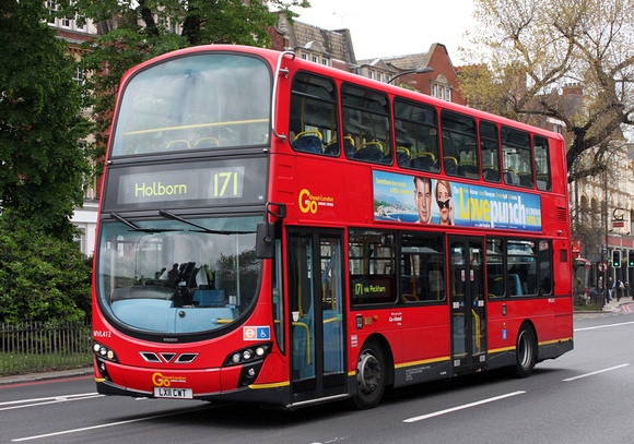 Route 171, Go Ahead London, WVL412, LX11CWT, Catford
