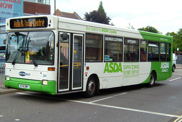 Route Asda, Metrobus 241, R741BMY, Crawley
