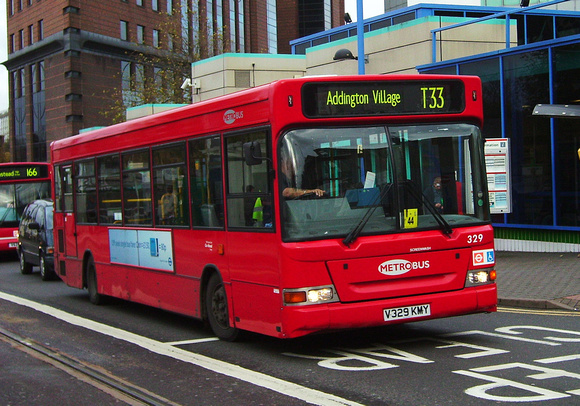 Route T33, Metrobus 329, V329KMY, Croydon