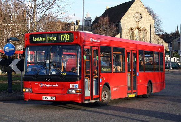 Route 178, Stagecoach London 34557, LX53LGO, Lewisham