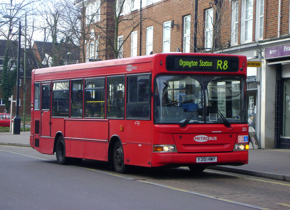 Route R8, Metrobus 351, Y351HMY, Orpington