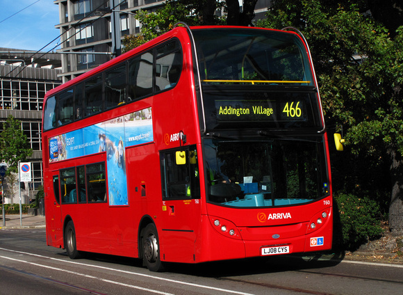 Route 466, Arriva London, T60, LJ08CYS, Croydon