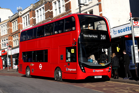 Route 261, Stagecoach London 11074, YX68UTT, Bromley