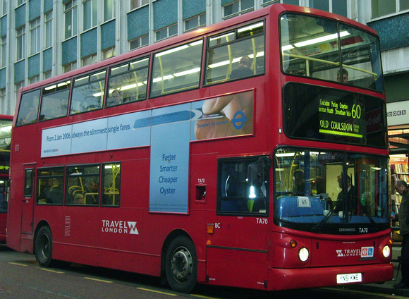 Route 60, Travel London, TA70, YN51KWE, Croydon