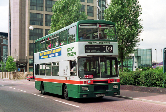 Route D9, Grey Green 125, F125PHM, Isle Of Dogs