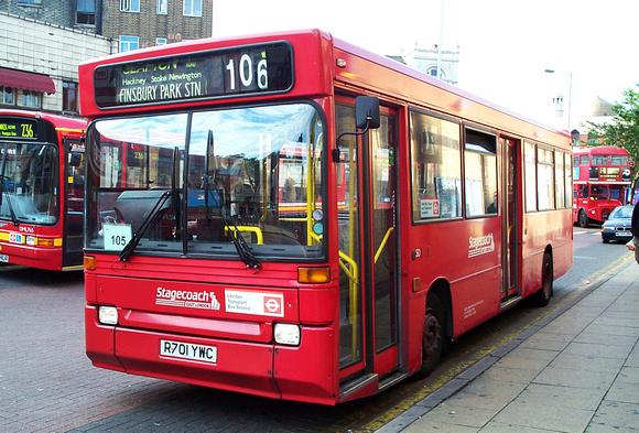 Route 106, Stagecoach London, PD1, R701YWC, Finsbury Park