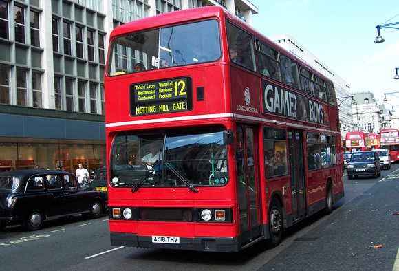 Route 12, London Central, T1018, A618THV, Oxford Street
