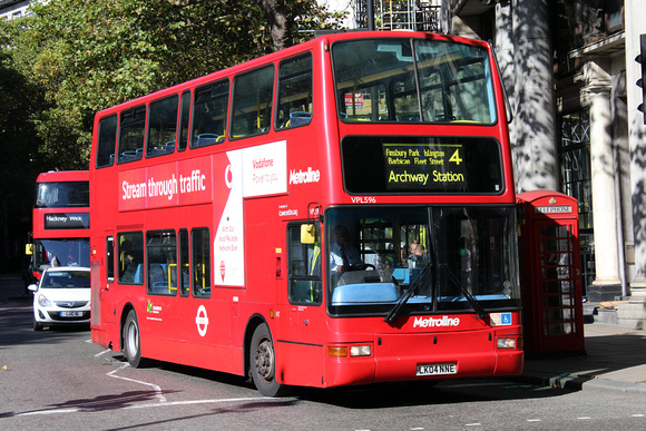 Route 4, Metroline, VPL596, LK04NNE, The Royal Courts of Justice