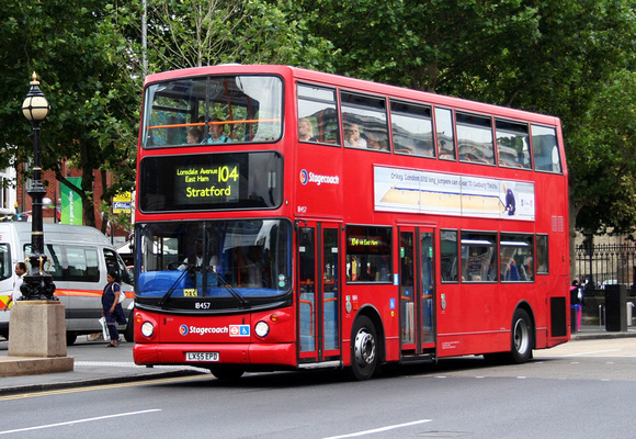 Route 104, Stagecoach London 18457, LX55EPD, Stratford