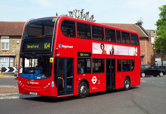 Route 104, Stagecoach London 10107, LX12DCE, East Ham