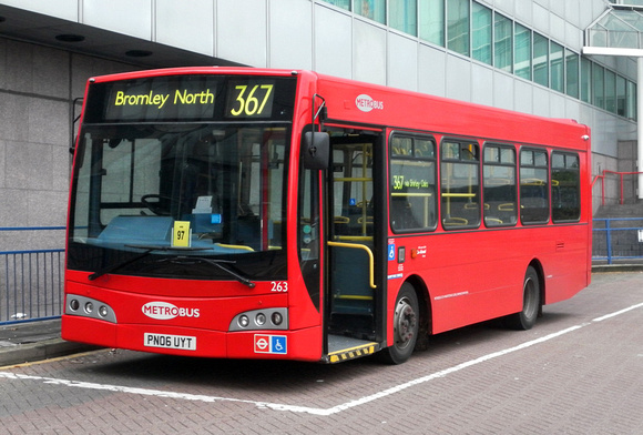 Route 367, Metrobus 263, PN06UYT, West Croydon