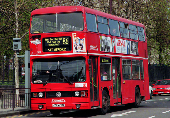 Route 86, Stagecoach East London, T480, KYV480X, Stratford