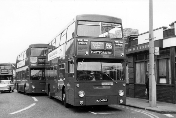 Route 96, London Transport, DMS488, MLK488L, Dartford