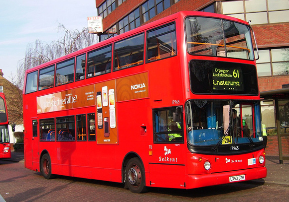 Route 61, Selkent ELBG 17569, LX53JZH, Bromley