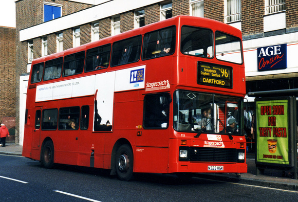 Route 96, Stagecoach London 323, N323HGK, Woolwich