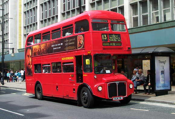 Route 13, London Sovereign, RM2071, ALM71B, Oxford Street