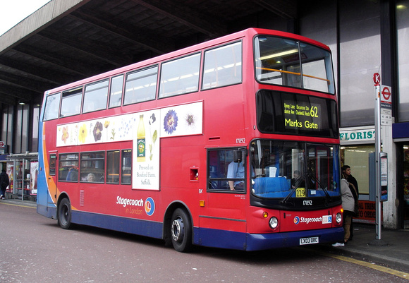 Route 62, Stagecoach London 17892, LX03ORC, Barking