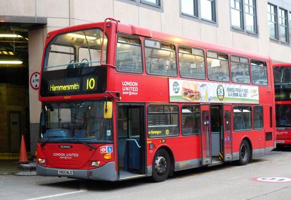 Route 10, London United RATP, SLE62, YN55NLO, Hammersmith