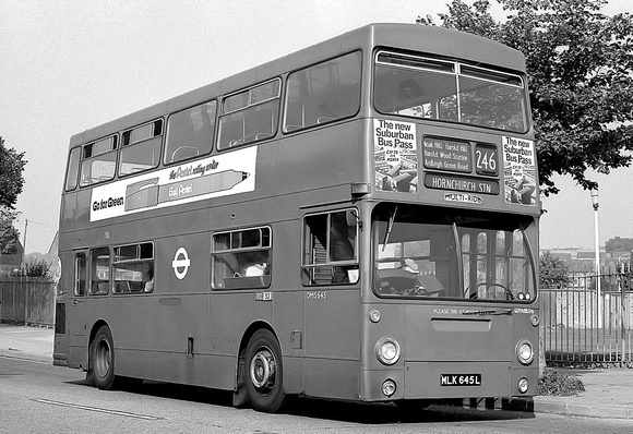 Route 246, London Transport, DMS645, MLK645L, Harold Hill