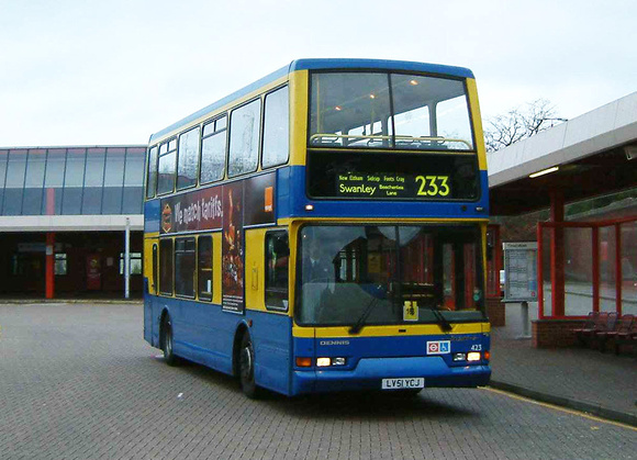 Route 233, Metrobus 423, LV51YCJ, Eltham