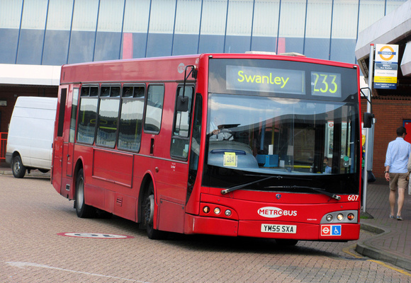 Route 233, Metrobus 607, YM55SXA, Eltham