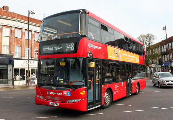 Route 248, Stagecoach London 15015, LX58CFE, Upminster