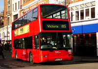 Route 185, East Thames Buses, VP5, X154FBB, Victoria