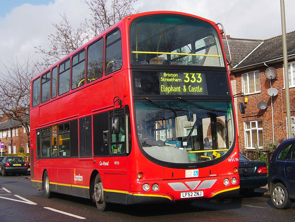 Route 333, London General, WVL96, LF52ZNJ, Tooting