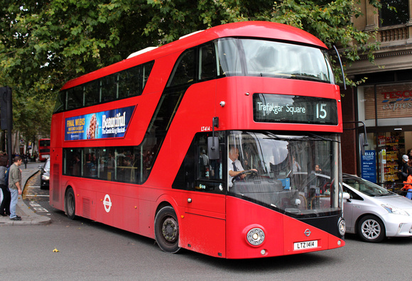 Route 15, Go Ahead London, LT414, LTZ1414, Trafalgar Square