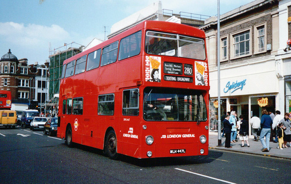 Route 280, London General, DMS1447, MLH447L, Tooting