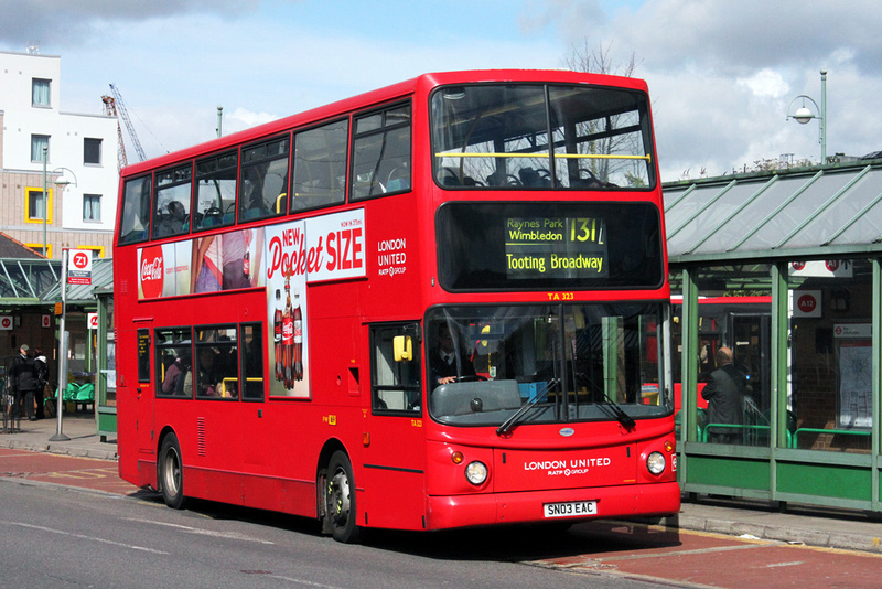 London Bus Routes | Route 131: Kingston - Tooting Broadway | Route 131 ...