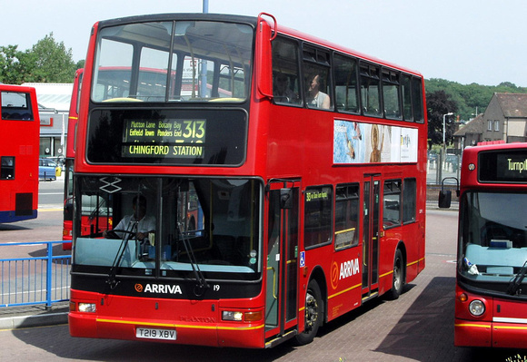 Route 313, Arriva London, DLP19, T219XBV, Chingford