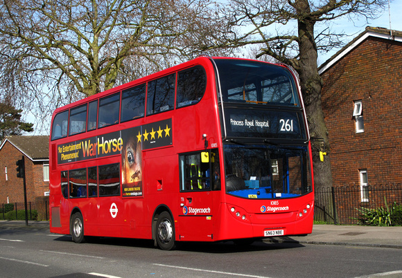 Route 261, Stagecoach London 10185, SN63NBE, Grove Park