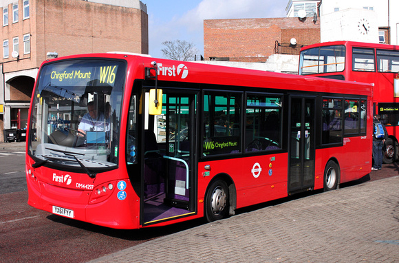 Route W16, First London, DM44297, YX61FYY, Chingford Mount