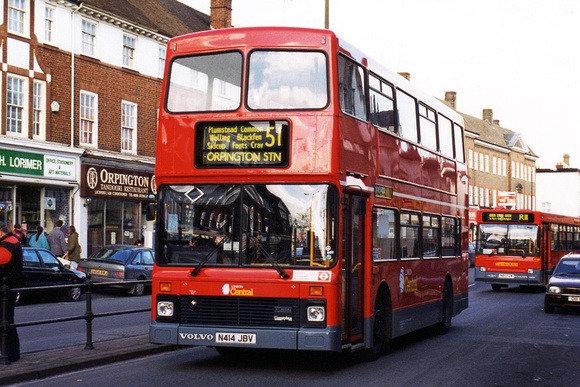 Route 51, London Central, NV14, N414JBV, Orpington