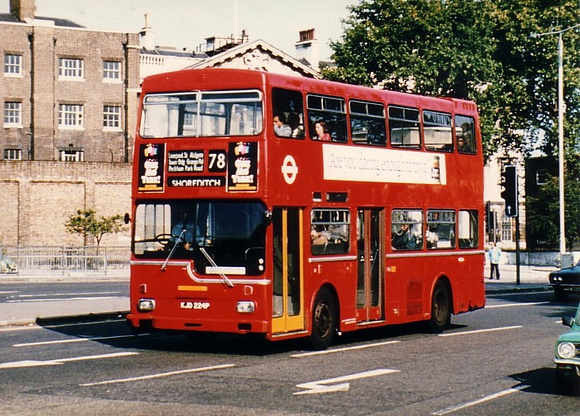 Route 78, London Transport, MD24, KJD224P