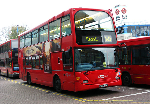 Route 405, Metrobus 925, YN06JYK, West Croydon