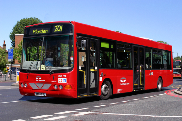 London Bus Routes | Route 201: Hill - Morden | Route 201, Thames Buses, DWL13, BX04BXL,