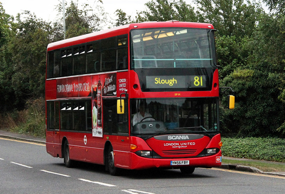Route 81, London United RATP, SP14, YN56FBY