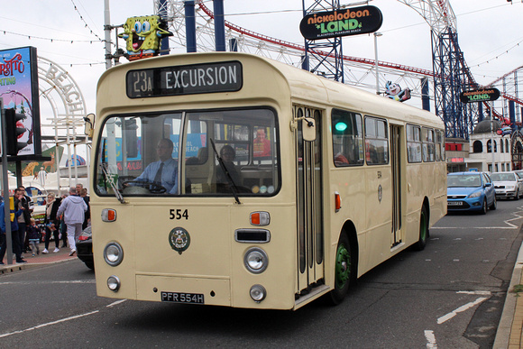 Route 23A, Blackpool Transport 554, PFR554H, Pleasure Beach