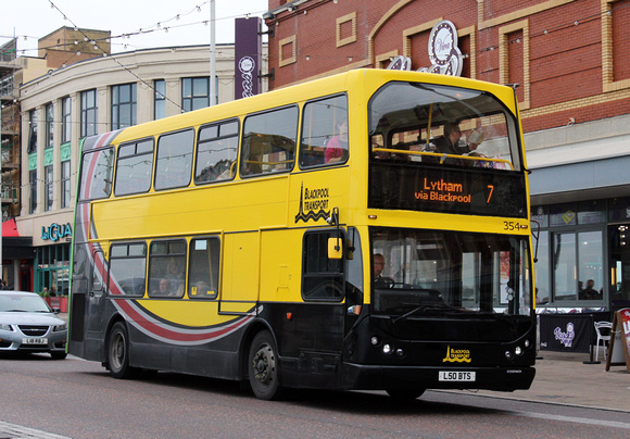 Route 7, Blackpool Transport 354, L50BTS, Blackpool