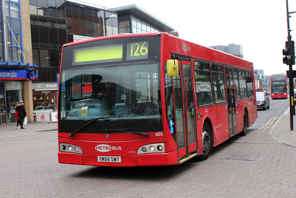 Route 126, Metrobus 605, YM55SWY, Bromley